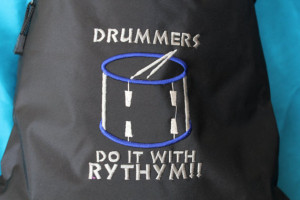 Drum Line Drawstring Bags with Cool Sayings, Drummers Do it with ...