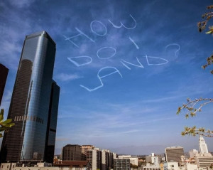 Funny Plane How Do I Land Skywriting Sign Picture
