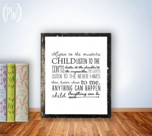 Shel Silverstein Quotes Listen To The Mustnts Nursery quote printable ...