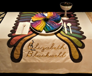 ... installation: Elizabeth Blackwell's setting - 1974-1979, Judy Chicago