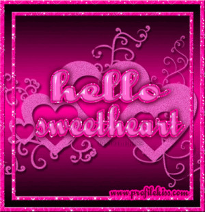 Hello Sweetheart Pink Facebook Tag
