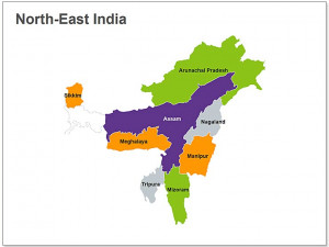 North East states of India Mac Keynote Slides