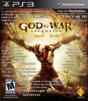 God of War: Ascension – Quotes on a Box
