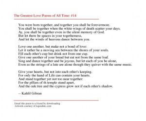 Kahlil Gibran Quotes Marriage