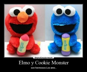 Elmo And Cookie Monster