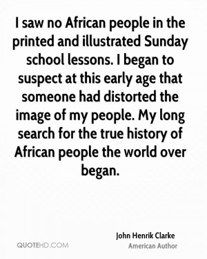 ... people. My long search for the true history of African people the