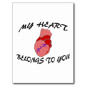 My Heart Belongs To You Postcards