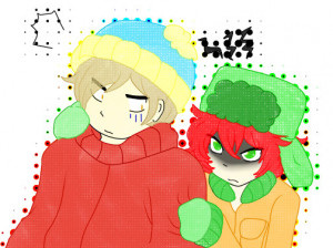 cartman_kyle__by_thebutterfly