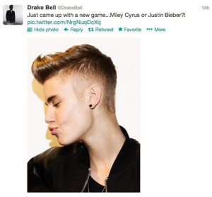 love how Drake Bell just hates Justin Bieber so much. I laugh at all ...