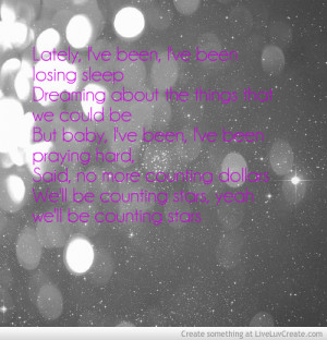 Lyric Quotes Counting Stars