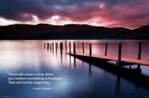 Beach - Dock Quote Poster