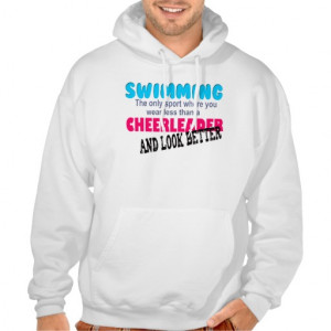 Cheer Sweatshirts Swimming vs cheerleading
