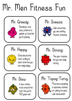 Mr Men fitness fun - A fun fitness game to get kids moving!