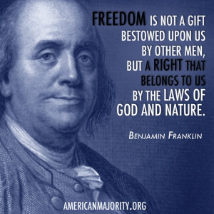 Benjamin Franklin #freedom