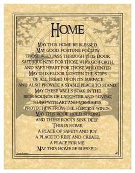 Pagan Parchment Poster - Home Blessing
