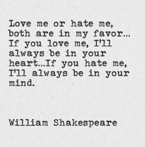 Love me or hate me... I don't care! I am who I am.