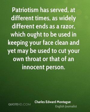 Charles Edward Montague Patriotism Quotes