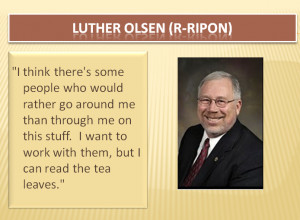 ... Waters Down Luther Olsen's Role as Senate Education Committee Chair
