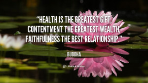 Health The Greatest Gift