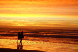 sunset walk along Ocean Beach (Photo by Dan Fellow)