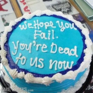 Going Away cake---can't stop laughing!