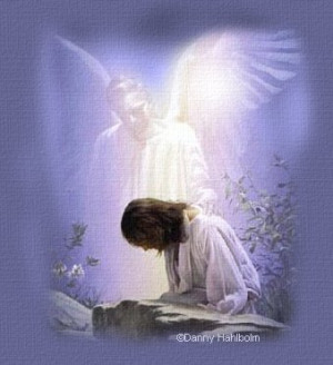 Angel Watching Over Jesus - jesus Photo