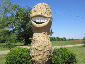 Jimmy Carter Peanut statue - Plains, Georgia