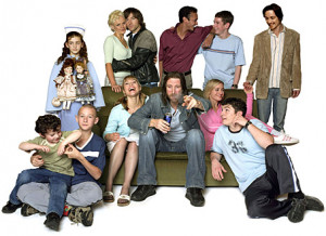 The main cast of the first two series