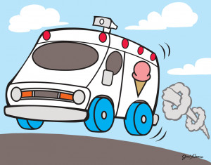 Ice Cream Truck Cartoon