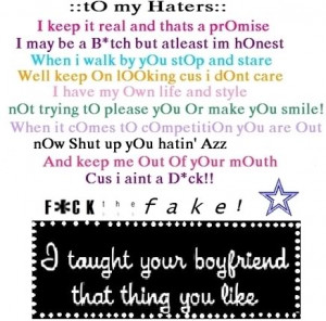 To My Haters Picture