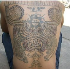 Buddhist tattoo (Cambodian protection tattoo) gt;Tattooslt; | tattoos ...