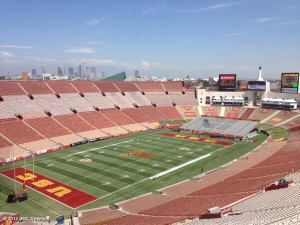 USC Athletics' photo: The Coliseum...the day before.Are you ready to ...