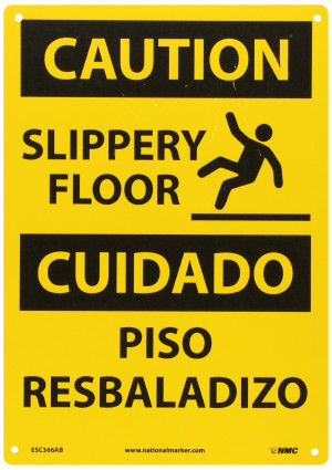 Caution Slippery Signs