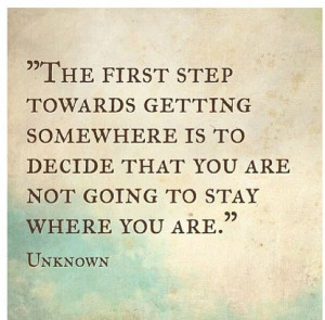 The First Step...