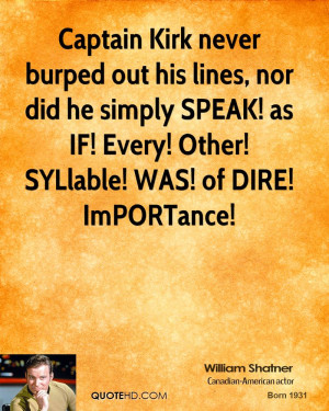 William Shatner Quotes