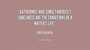 Gatherings and, simultaneously, loneliness are the conditions of a ...