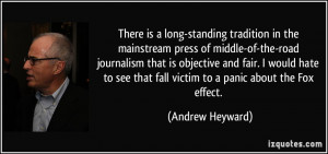 There is a long-standing tradition in the mainstream press of middle ...