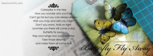 Butterfly Fly Away Beautiful Poem Fb Cover Pic