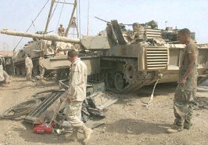 24 Scale M1A2 ABRAMS Iraq War Tank RC US Battle Radio