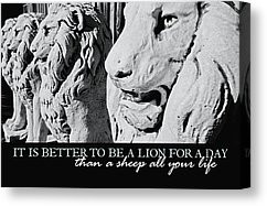Zen For Your Thoughts Quotes Canvas Prints - PRIDE OF LIONS quote ...