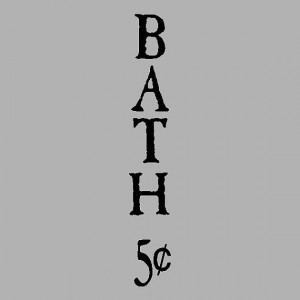 Bath 5 Cents..... Bathroom Wall Quotes Words by eyecandysigns, $8.99