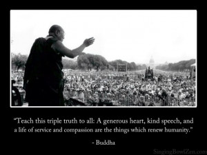 ... compassion are the things which renew humanity.” - #Buddha #quote