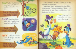 and flash cards looking at