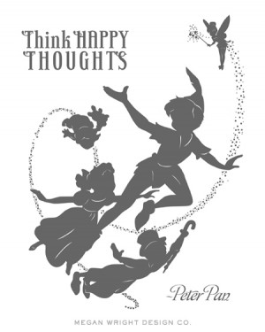 Peter Pan silhouette print I designed for baby Wright. Can’t wait to ...