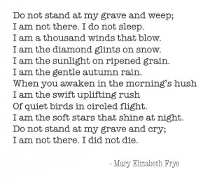 handful of people close to me have passed away in recent months ...