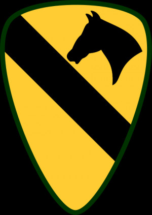 Description 1st Cavalry Division - Shoulder Sleeve Insignia.svg