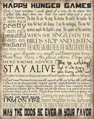 Hunger Games – Memorable Quotes I just luv this so much…but they ...