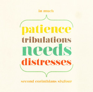 Patience Bible Quotes In much patience, in