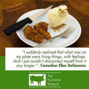 vegan #quote by Ellen DeGeners