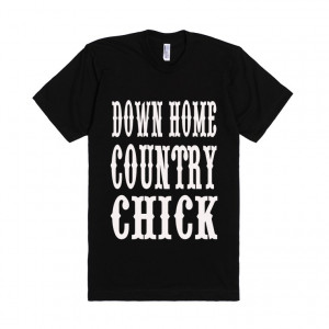 Down Home Country Chick Western Style Country Sayings Girls T Shirt